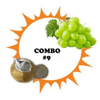Combo #9 ~ Thai JELLY Coconut (1 pc) + USA Seedless Grapes (Green) (1 kg)