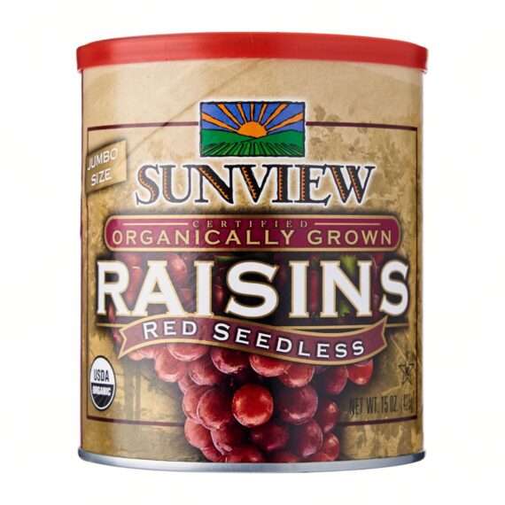 Organic red raisin