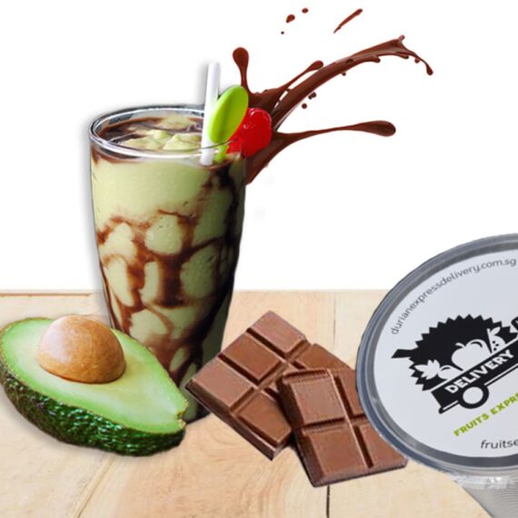 Chocolate avocado milkshake