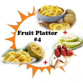 Fruit Platter #4 ~ Kiwi (Sungold) (290g) + Jackfruit (450g) + Rose Apple (Jambu) (150g) & Guava (150g)