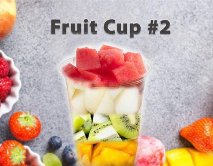 Fruit Cup #2 ~ Red Watermelon + Pear + Mango + Green Kiwi