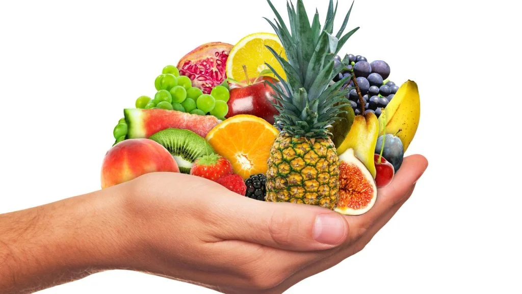 Healthy fruit eating