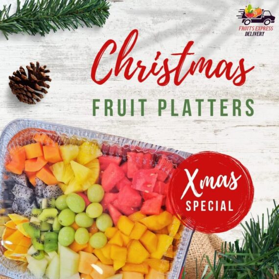 Christmas fruit platter