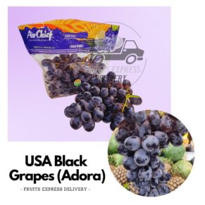 Usa black seedless grapes adora fruits express delivery. Png